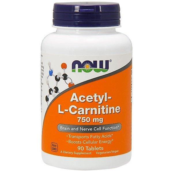 NOW Foods Ora Alimenti, Acetil-L Carnitina, 750 mg, 90 Compresse on Productcaster.