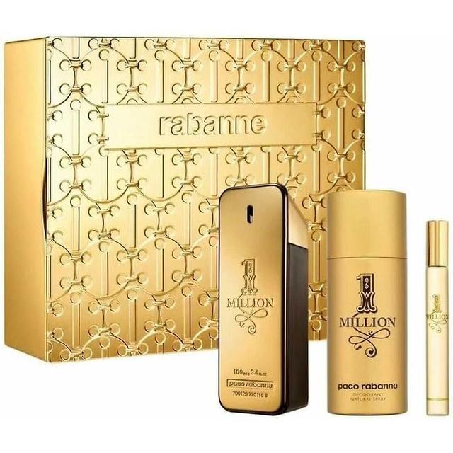 Men's Perfume Set Paco Rabanne 1 Million 3 Pieces on Productcaster.