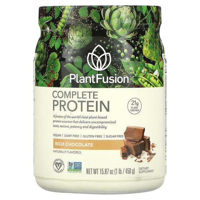 PlantFusion, Complete Protein, Rich Chocolate, 1 lb (450 g) on Productcaster.