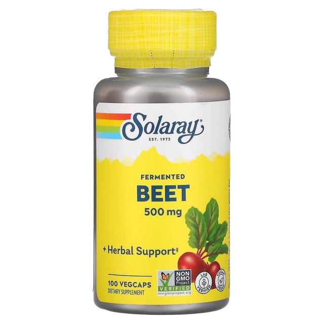 Solaray, barbabietola fermentata, 500 mg, 100 VegCaps on Productcaster.