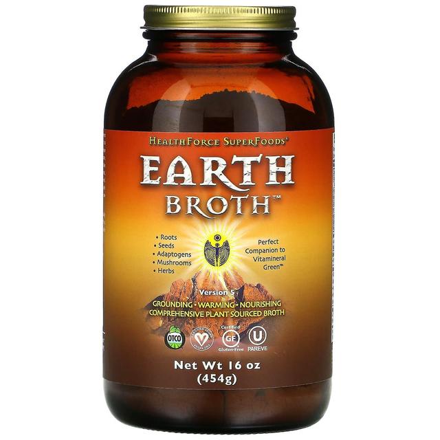 HealthForce Superfoods, Earth Broth, Wersja 5, 16 oz (454 g) on Productcaster.