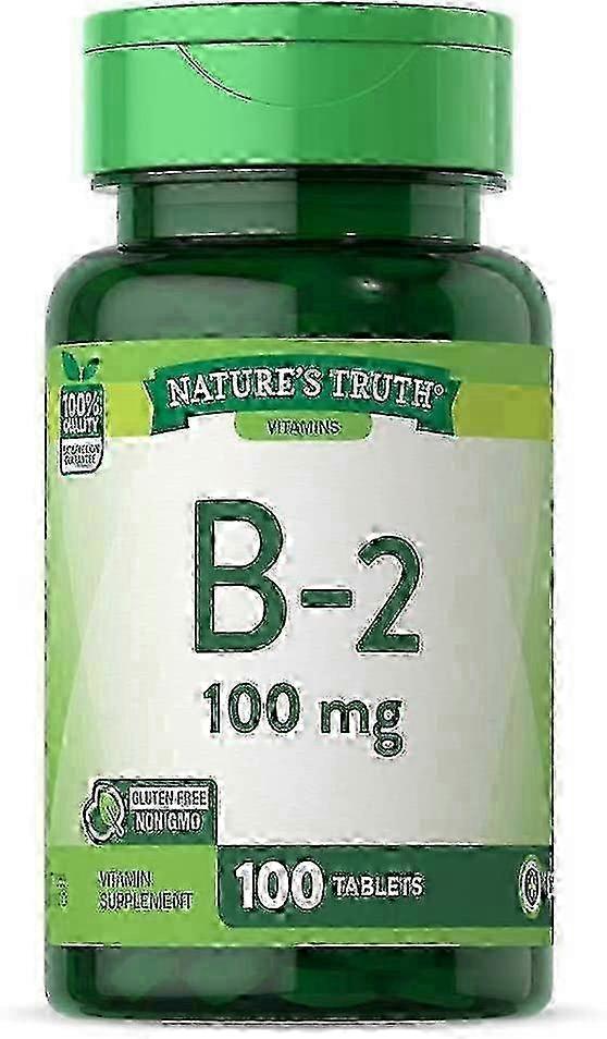 Nature's truth vitamin b-2, 100 mg, tabletter, 100 ea on Productcaster.