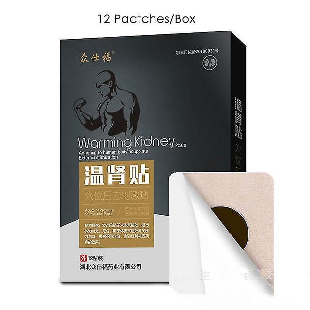 12 Patches Warming Kidney Patch Improve Male Energy Enrich Sperms Herbal Plaster Repair Kidney Care Plaster-12 Patches on Productcaster.