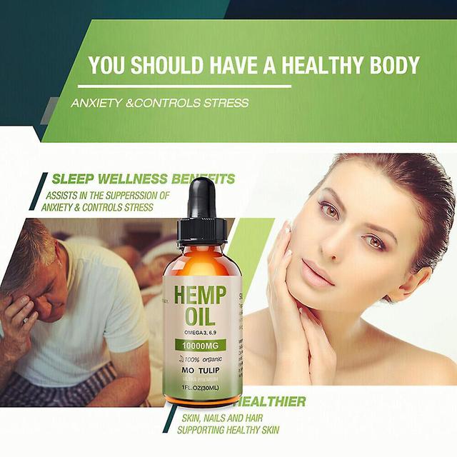 Hemp Seed Oil 100% Organic Relief And Relax Support 10,000mg on Productcaster.