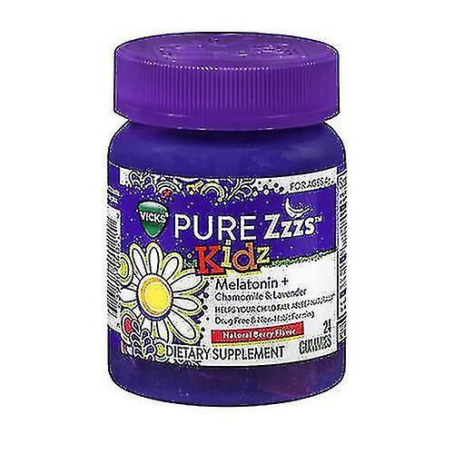 Vicks Pure Zzzs Kidz Gummies Natural Berry Flavor, 24 ciascuno (confezione da 1) on Productcaster.