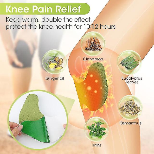 Woosien Knee Plaster Sticker Wormwood Extract Knee Pain Joint Ache Relief Patches Fitness Nutrition Patch Supplements on Productcaster.