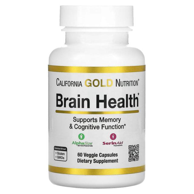 California Gold Nutrition, Brain Health, 60 Veggie Capsules on Productcaster.