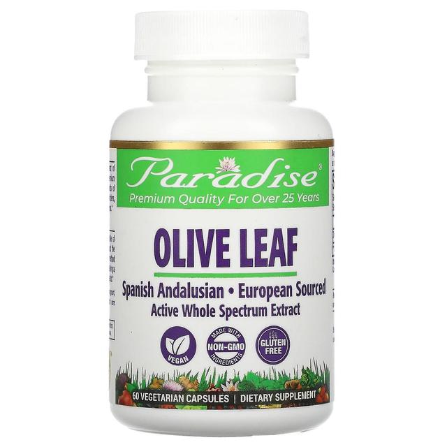 Paradise Herbs, Olive Leaf, 60 Vegetarian Capsules on Productcaster.