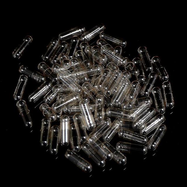 1000pcs Standard Size 0# Empty Capsules Gelatin Clear Hollow Hard Transparent on Productcaster.