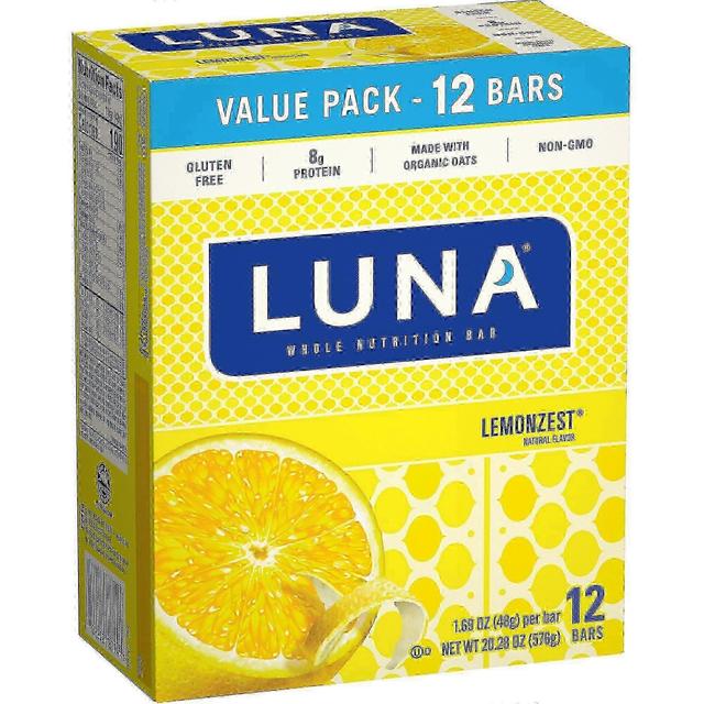 Luna Bar Luna lemonzest výživové tyčinky, 12 ea on Productcaster.