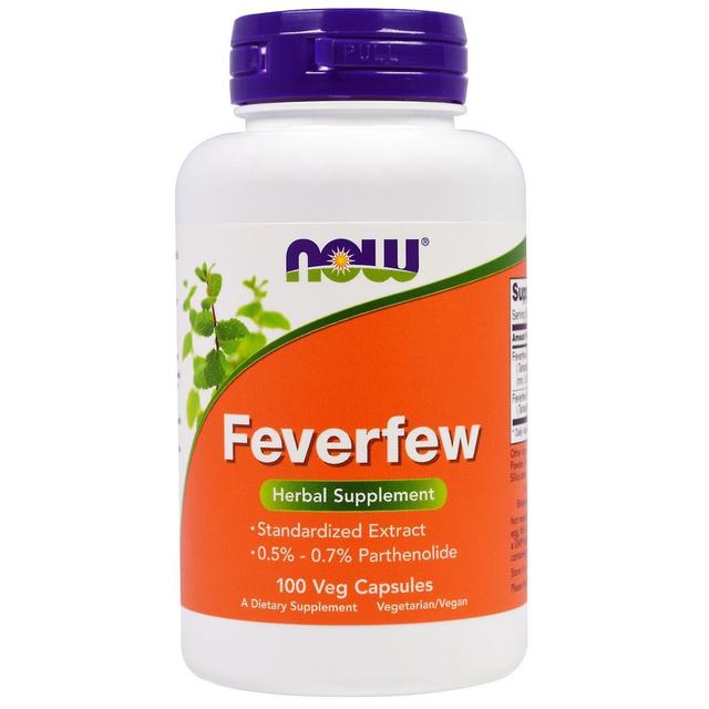 Now Foods, Feverfew, 100 Veg Capsules on Productcaster.