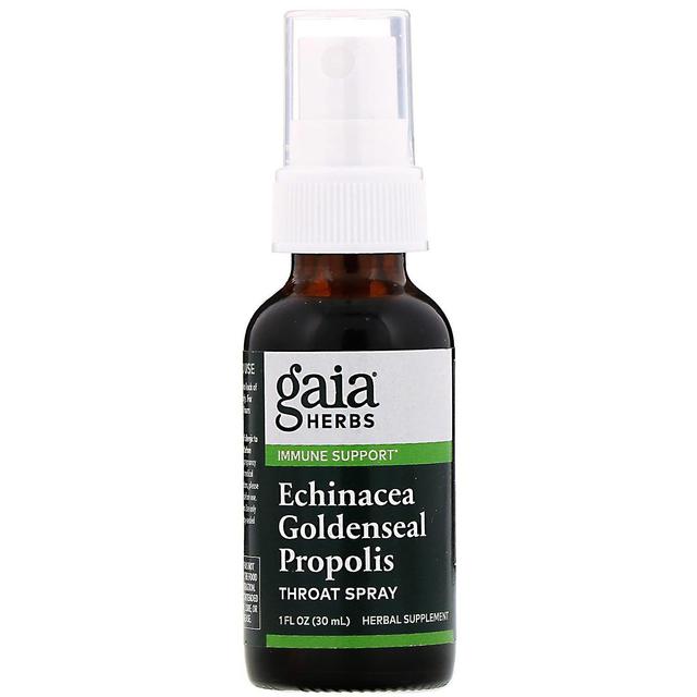 Gaia Herbs Gaia-yrtit, Echinacea Goldenseal Propolis, kurkkusuihke, 1 fl oz (30 ml) on Productcaster.