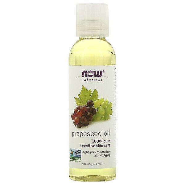 NOW Foods Agora Alimentos, Soluções, Óleo de Uva, 4 fl oz (118 ml) on Productcaster.