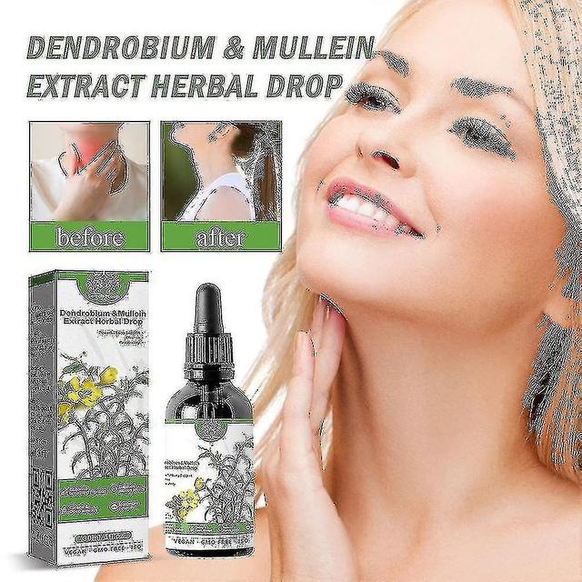 Woosien Dendrobium Mullein Extract Lung Cleanse Respiratory Herbal Drops on Productcaster.