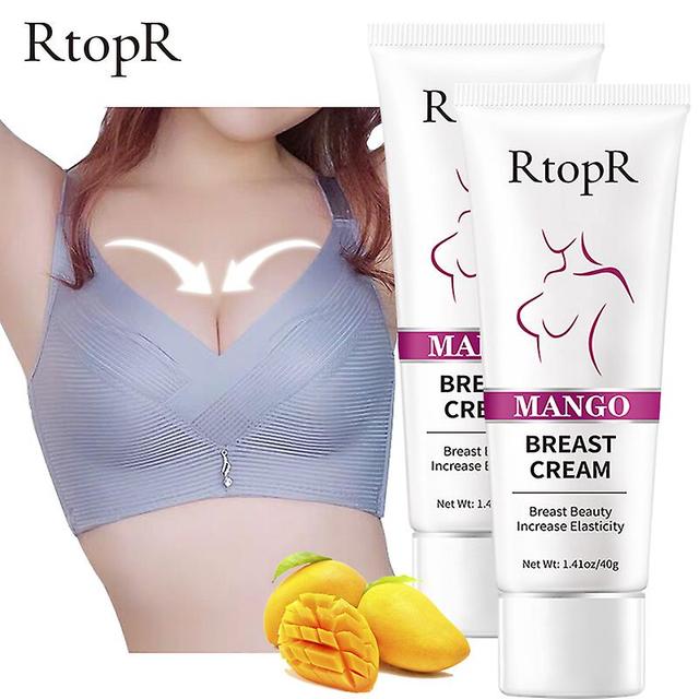 Caraele 2pcs Mango Breast Enlargement Cream Breast Enhancer Increase Tightness Big Bust Body Cream Effective Full Elasticity Breast Care on Productcaster.