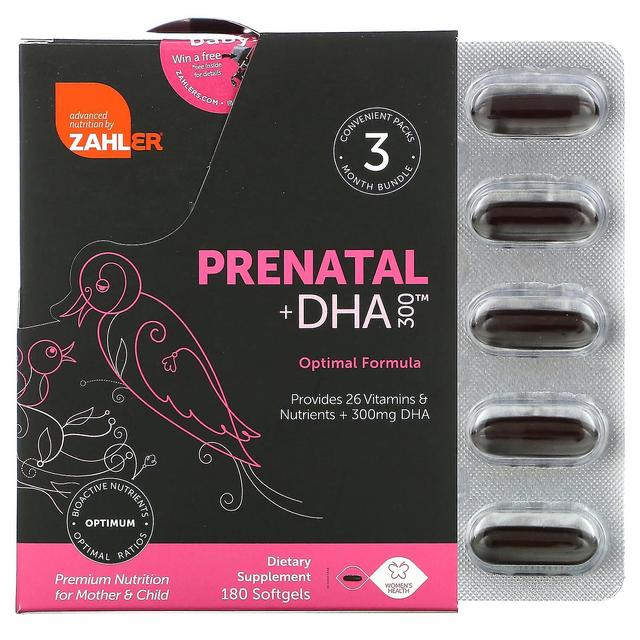 Zahler, Prenatal + DHA 300 Optimal Formula, 180 Softgels on Productcaster.