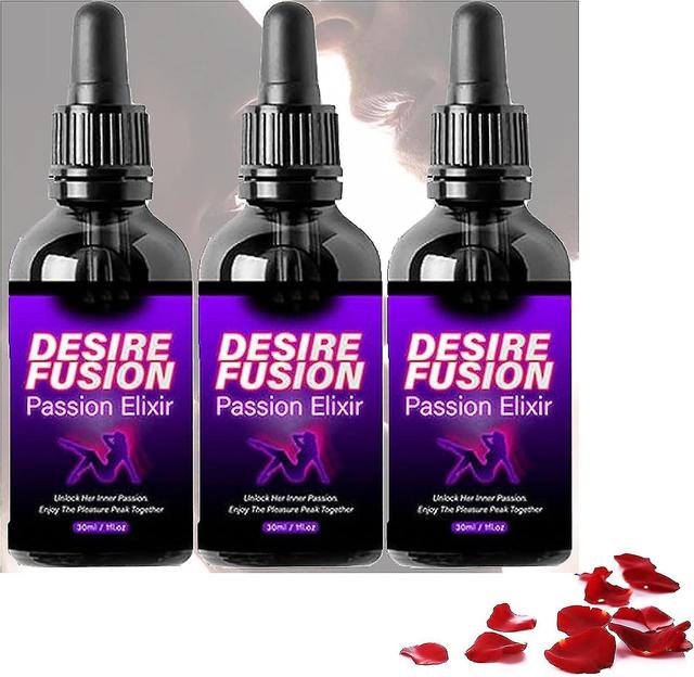 Desirefusion Passion Elixir - tajné šťastné kvapky, šťastné hormonálne kvapky pre ženy, zvyšujúce citlivosť a potešenie veľkosti 3ks on Productcaster.