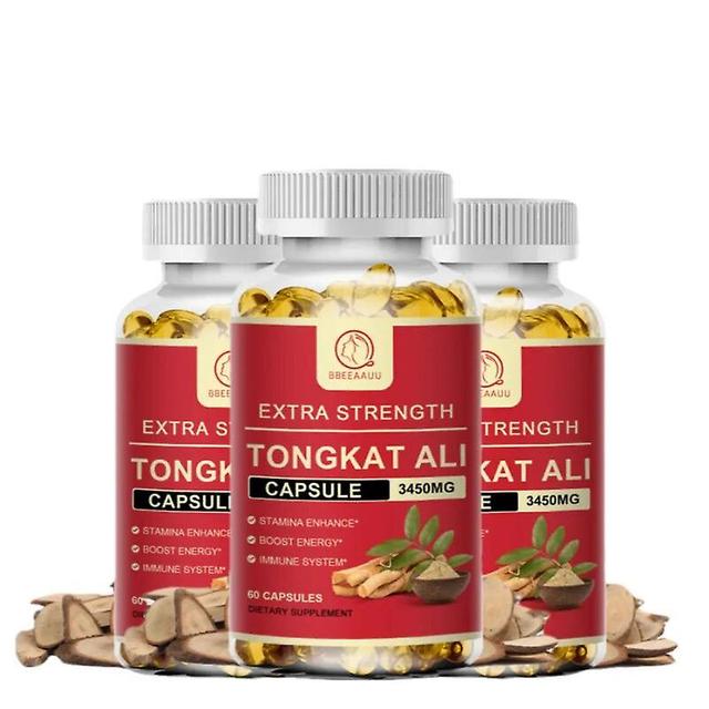 Eccpp 3450 Mg Tongkat Ali Extract Capsule Immune Increase Relieve Fatigue Emotional Support Stimulating Desire Energy Support 60pcs x3bottle on Productcaster.