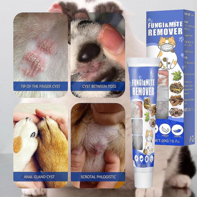 Pet Mange Relief For Dogs- For Itchiness, Scabs, & Hair Loss Caused By Mites,prevent Fungi Irritation Relief Cat Infections-qq 1 Pcs on Productcaster.