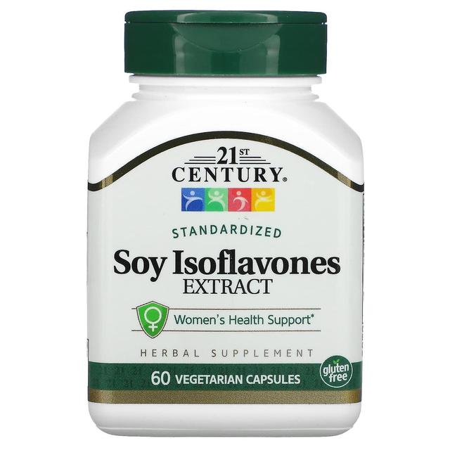 21st Century, Standardized Soy Isoflavones Extract, 60 Vegetarian Capsules on Productcaster.