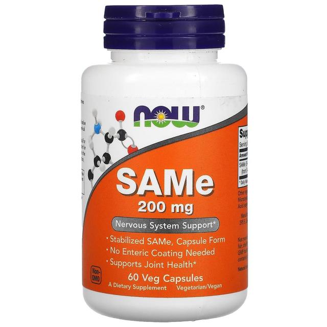 NOW Foods NU livsmedel, Samma (Disulfat Tosylate), 200 mg, 60 Veg kapslar on Productcaster.