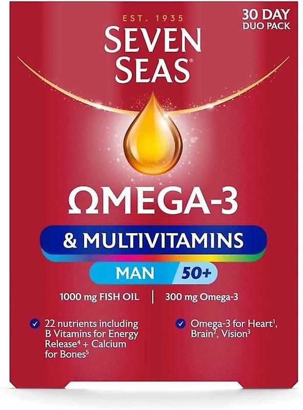 Seven Seas Omega-3 Multivitamins Man 50+ 30-Day Duo Pack Mineral & Vitamins on Productcaster.