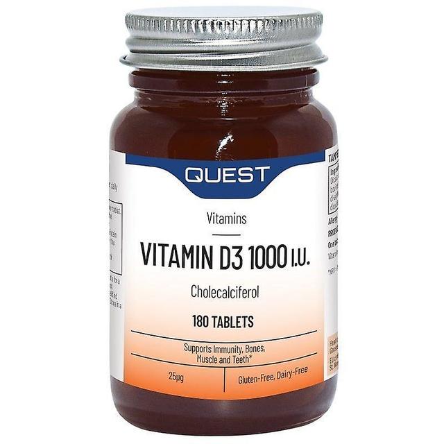 Quest Vitamins Vitamin D 1000iu Tabs 180 (601005) on Productcaster.