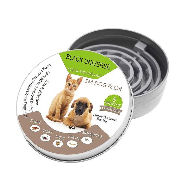 Flea Collar For Pets Dogs And Cats - Flea And Tick Prevention For Dogs, Natural Essential Oils, 8 Month Protection 1pc on Productcaster.