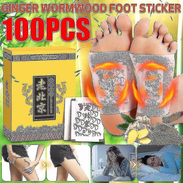 Foot Patch Detox - 100 stuks gember alsem voetpleisters voor het verwijderen van lichaamsgifstoffen on Productcaster.