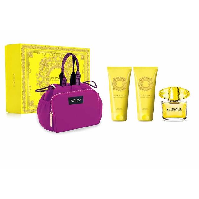 Women's Perfume Set Versace EDT Yellow Diamond 4 Pieces on Productcaster.