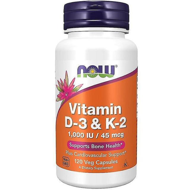 NOW Foods Vitamin D-3 & K-2 Capsules 120 on Productcaster.