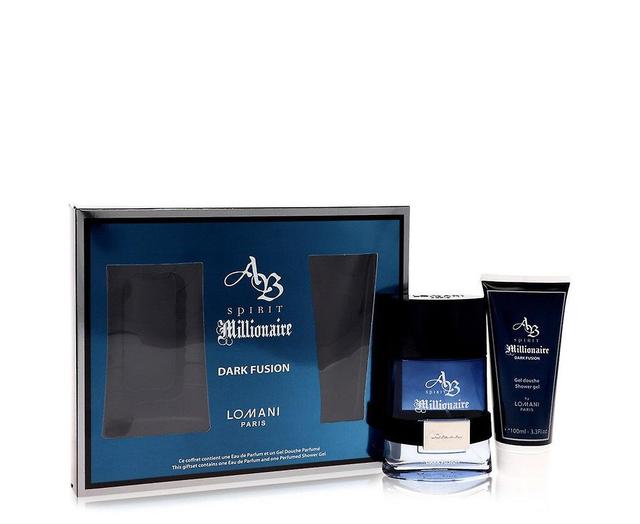 Lomani Spirit Millionaire Dark Fusion door Lomanigift Set - 3,3 oz eau de parfum spray + 3,3 oz douchegel on Productcaster.