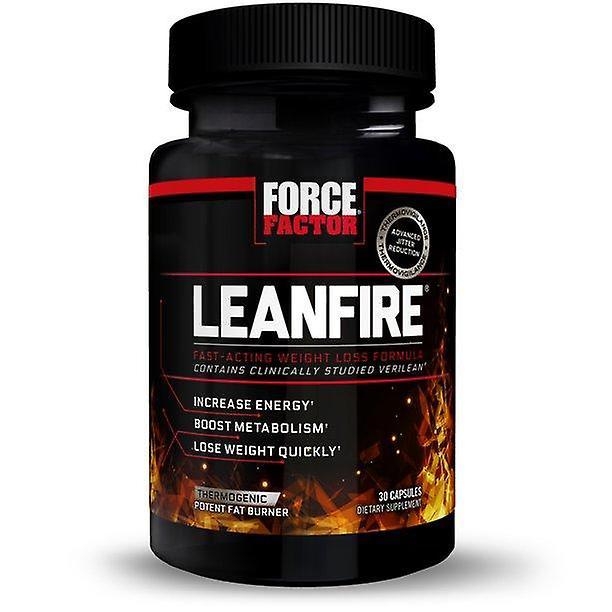 Force Factor Fator de força leanfire termogênico pré treino e queimador de gordura com extrato de chá verde para aumentar a energia, 30 cápsulas on Productcaster.