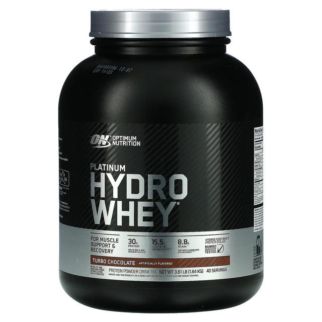 Optimum Nutrition, Platinum Hydro Whey, Turbo Chocolate, 3,61 lb (1,64 kg) on Productcaster.