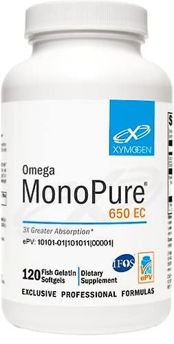 Xymogen Omega MonoPure 650 EC Fish Oil 120 Softgels on Productcaster.