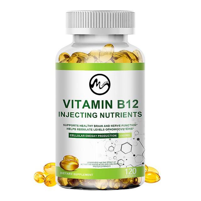 Tib Minch Hochwirksames Vitamin B12 Kapseln 1000mcg Unterstützt den Energiestoffwechsel Nervensystem Blutzellen Immunsystem Gesundes Auge Und Stimm... on Productcaster.