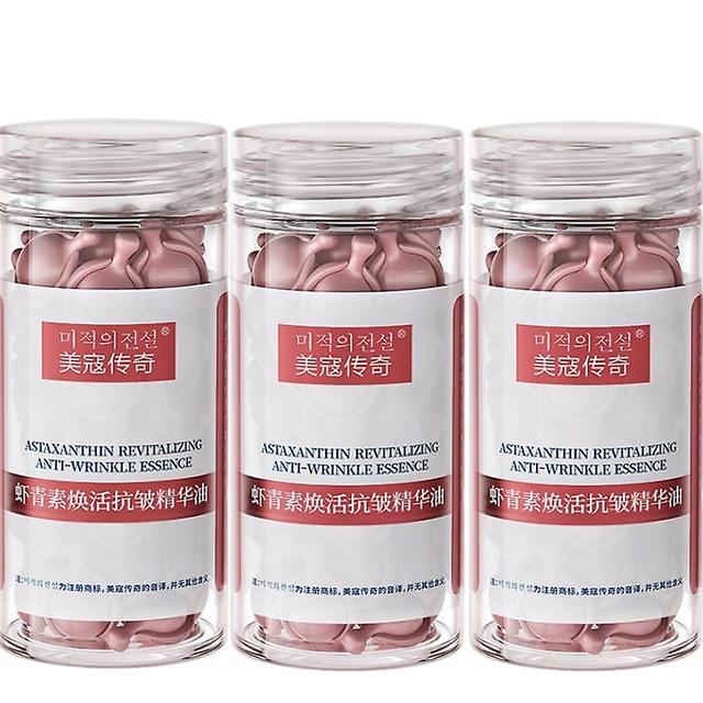 3pcs Astaxanthin Extract Visible Results Fast Absorption Moisturizing Nature Revitalize Capsule Skin Care Routine on Productcaster.