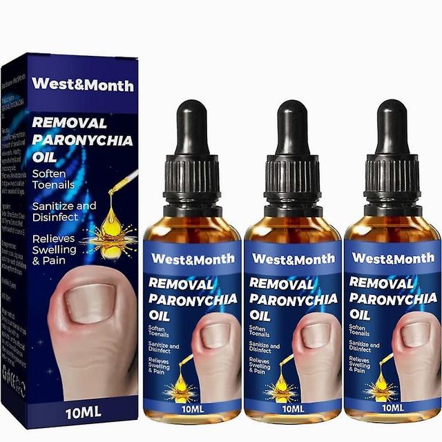 3pcs German Toenailcare Removal Paronychia Oil, German Toenailplus Anti Paronychia Relief Oil, Toenailcare Paronychia Removal Oil For Damaged on Productcaster.