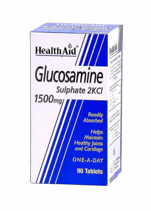 Health Aid Sundhed støtte Glucosamin sulfat 2KCl 1500 mg 90 Tabletter on Productcaster.