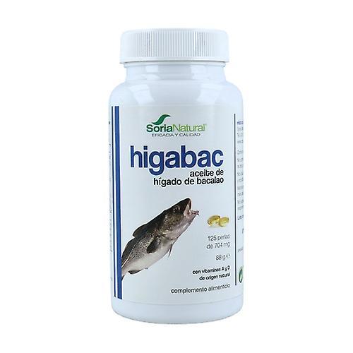 Soria Natural Higabac Cod Liver Oil 125 softgels of 400mg on Productcaster.