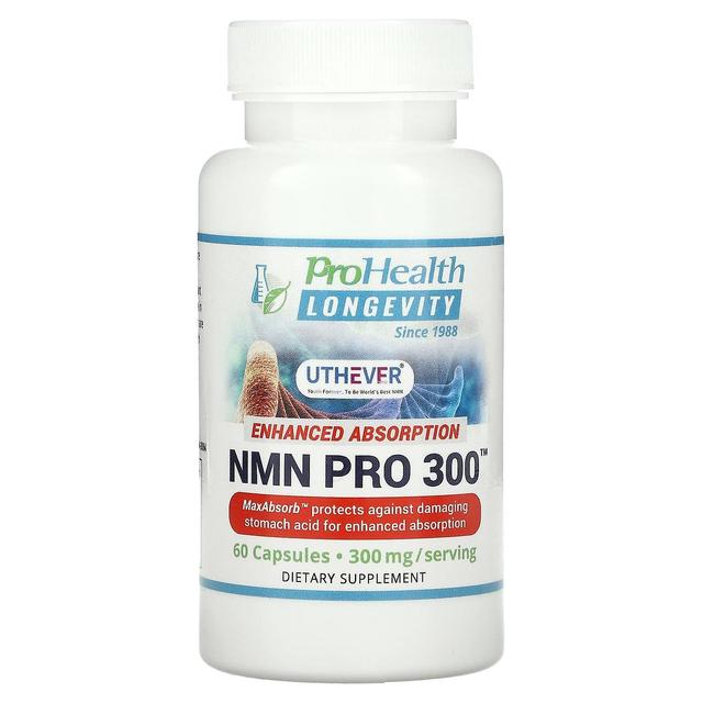 ProHealth Longevity ProHealth Lang levetid, NMN Pro 300, Forbedret absorption, 150 mg, 60 kapsler on Productcaster.