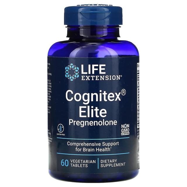 Life Extension, Cognitex Elite Pregnenolone, 60 Vegetarian Tablets on Productcaster.