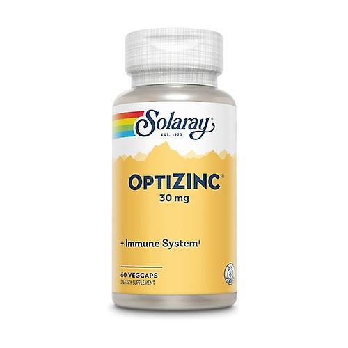 Solaray OptiZinc 60 vegetable capsules of 30mg on Productcaster.