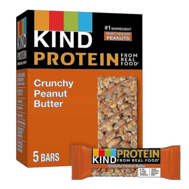 Kind protein crunchy peanut butter gluten free energy bars, 5 ea on Productcaster.