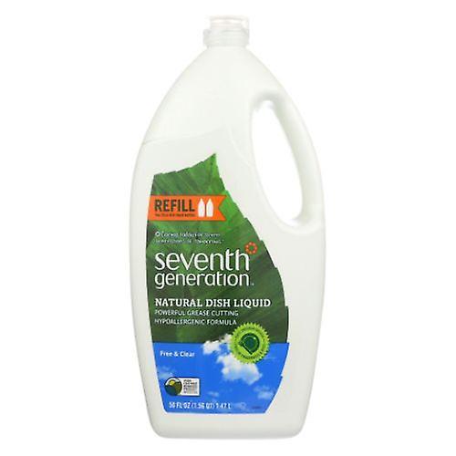 Seventh Generation Lavagem de Prato de Sétima Geração Líquido Livre e Claro, 50 OZ (caso de 6) (Embalagem de 1) on Productcaster.