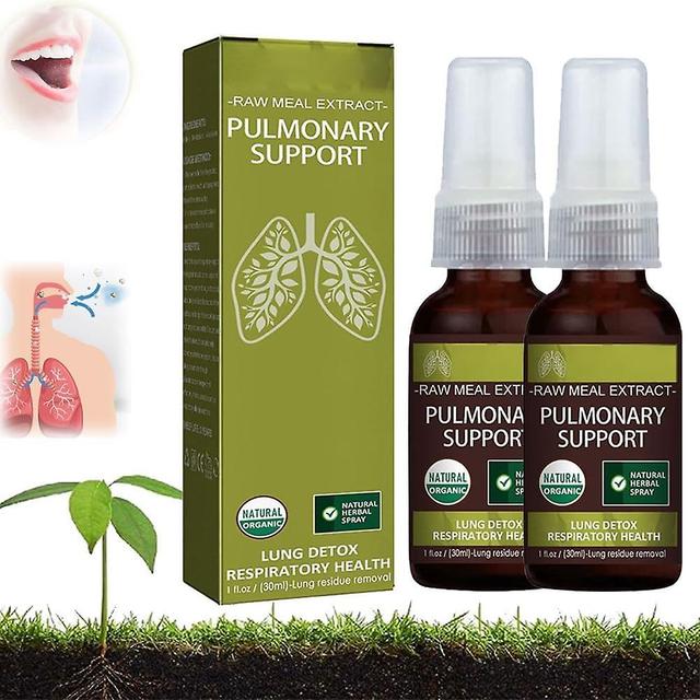 Herbal Lung Cleansing Spray, Organic Lung Health Supplement, Respiratory Support Detox Lung Cleanse Mist Promotes Lung Health 2pcs - 60ml on Productcaster.