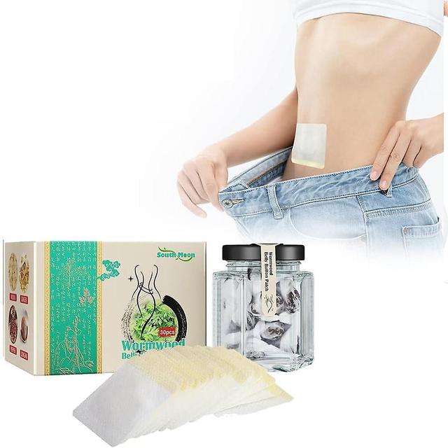 30 Pcs Detox Slimming Belly Pellet Wormwood Navel Sticker Detox Slimming Patch Lose Weight Chinese Herbal on Productcaster.