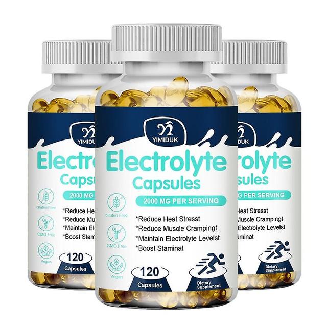 Eccpp Electrolyte Complex Capsules Vitamin To Boost Absorption & Support Healthy Immune System Boost Endurance Muscle Recovery 3 Bottles 120PCS on Productcaster.