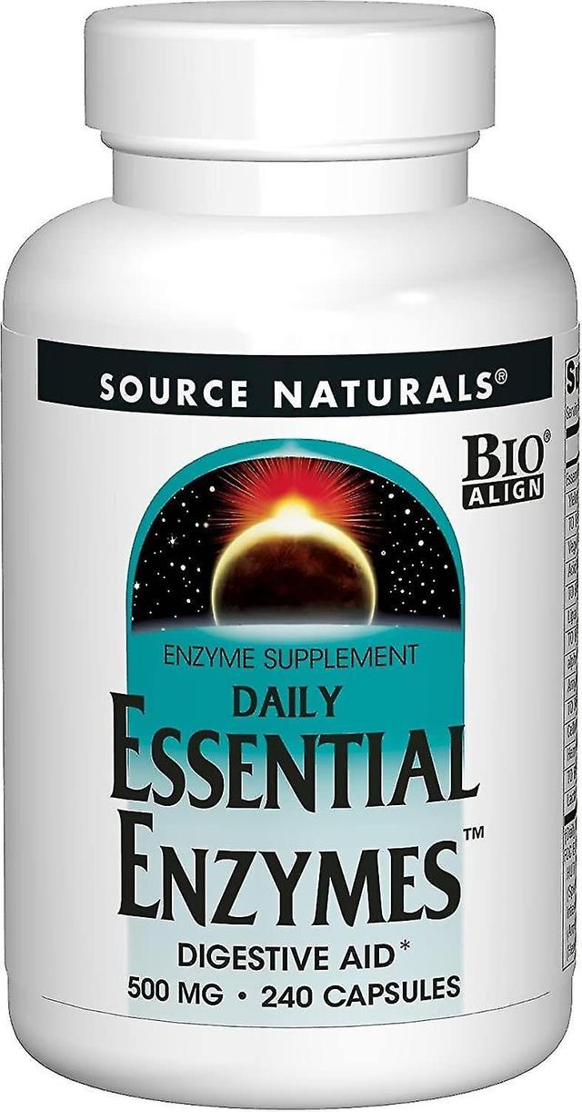 Source Naturals Essential Daily Enzymes 500mg 240 Capsules on Productcaster.